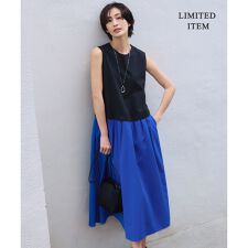 【WEB限定・洗える】 RENUコンビ ノースリーブワンピース