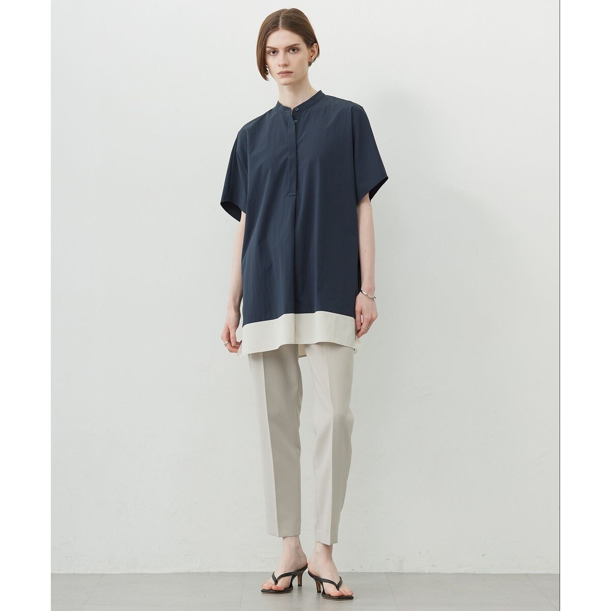 接触冷感・UVカット・洗える】 RENUソフトタイプライター ブラウス