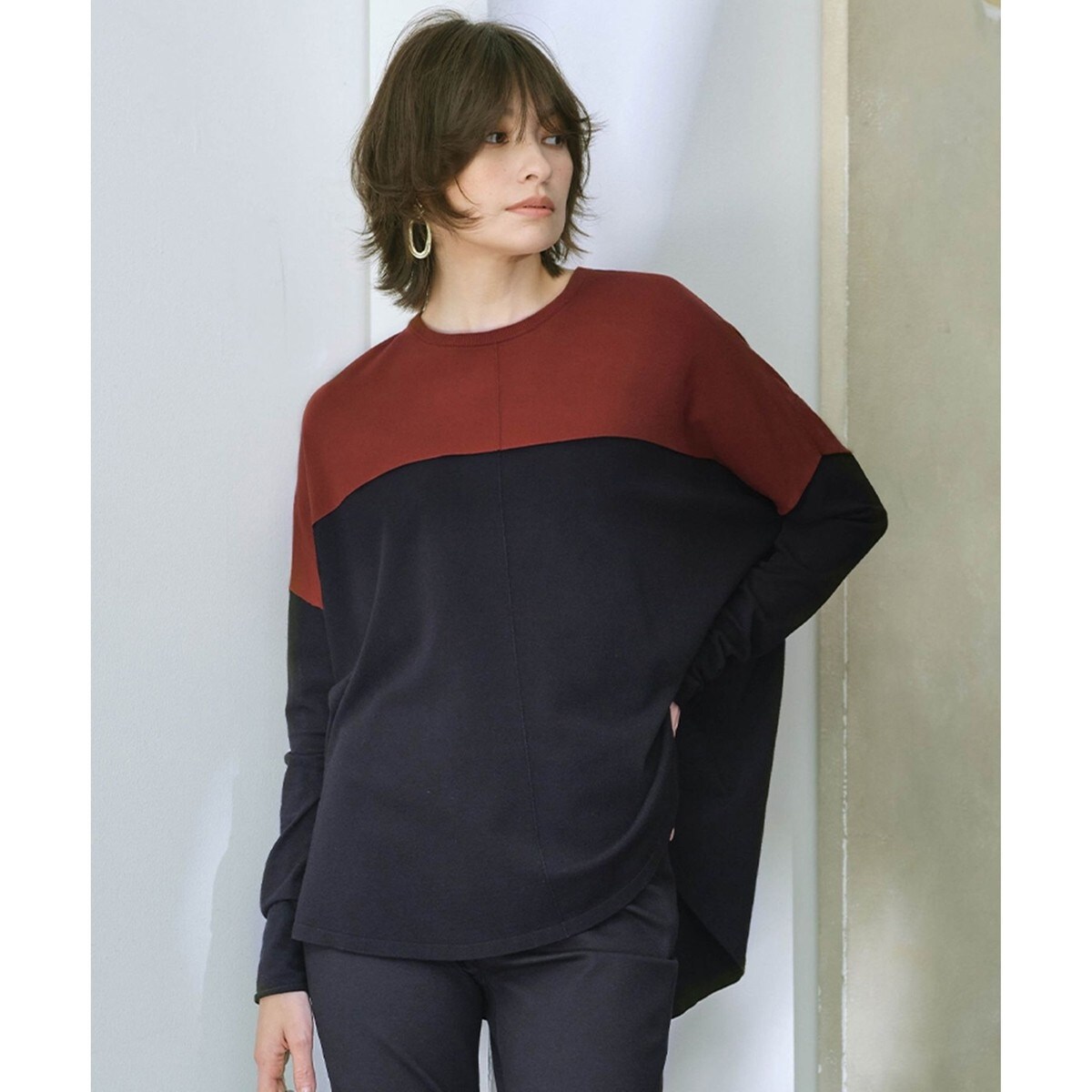 洗える】 ヴィスコースワイド プルオーバー | ICB | マルイウェブチャネル