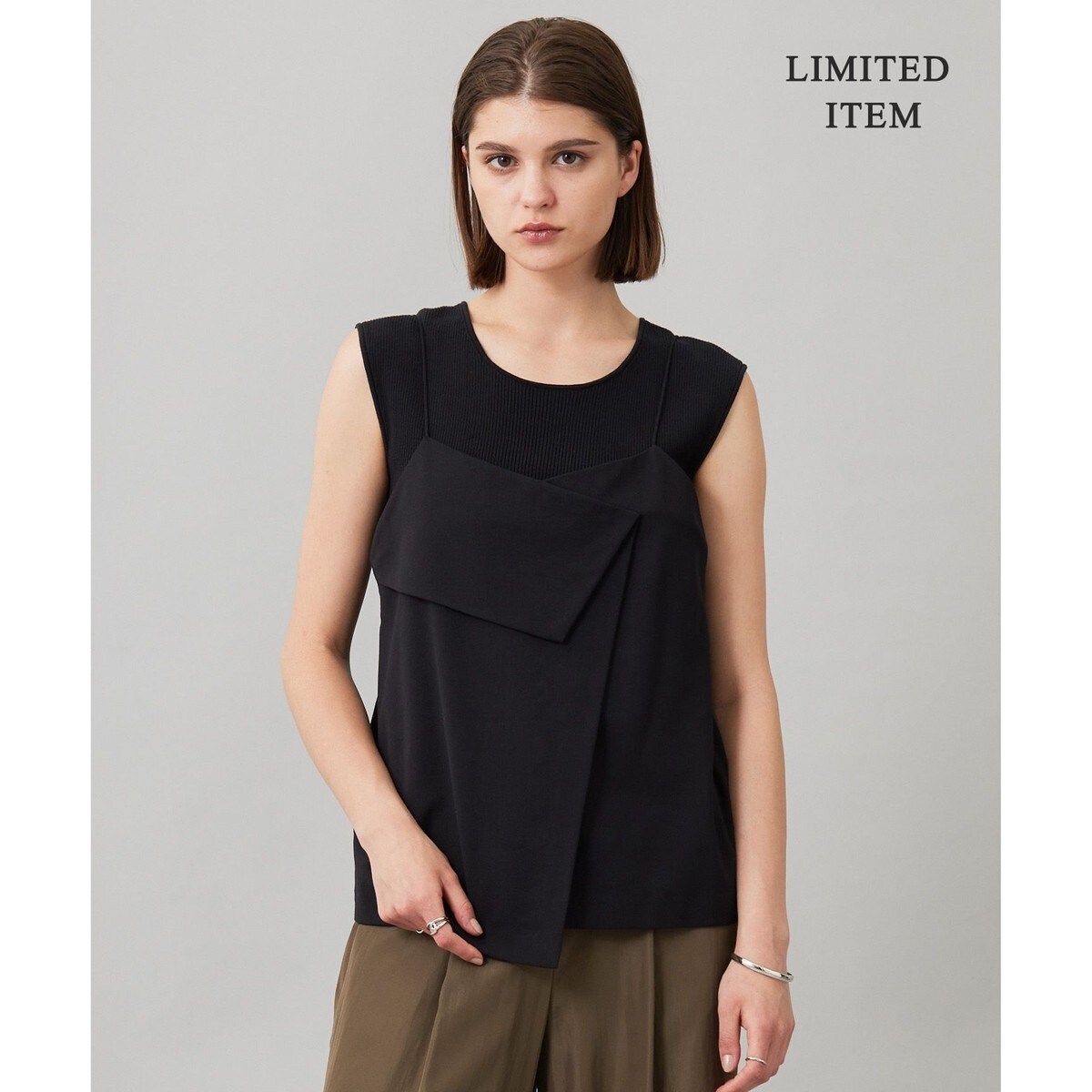 こ*い様 新品　23区　リボンエンブロイダリー キャミソール 23区｜【好評につき追加生産/洗える】リボンエンブロイダリー