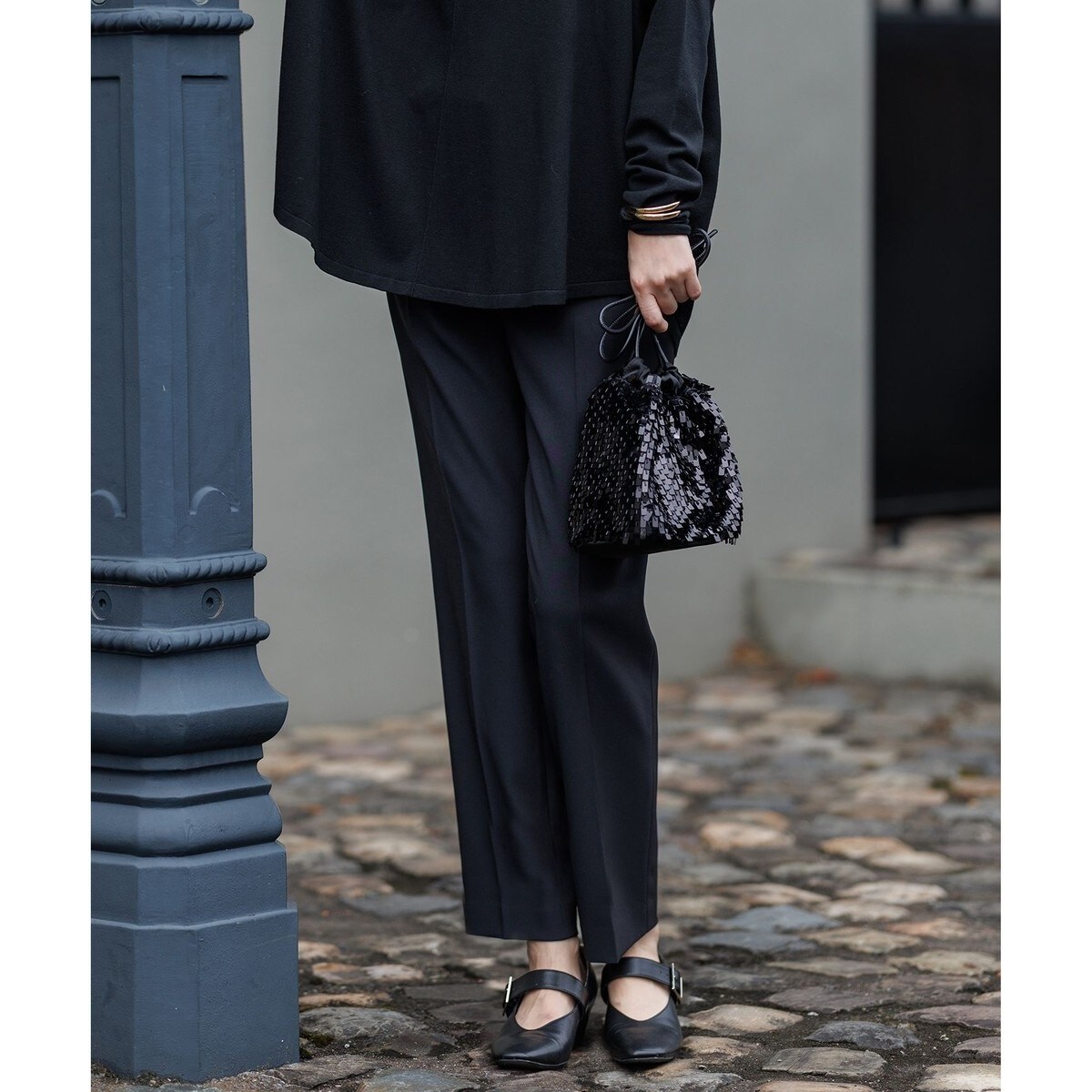 【新品】CURRENTAGE Spick and Span別注サスペンダーパンツ 新品】CURRENTAGE Spick and Span別注サスペンダーパンツ