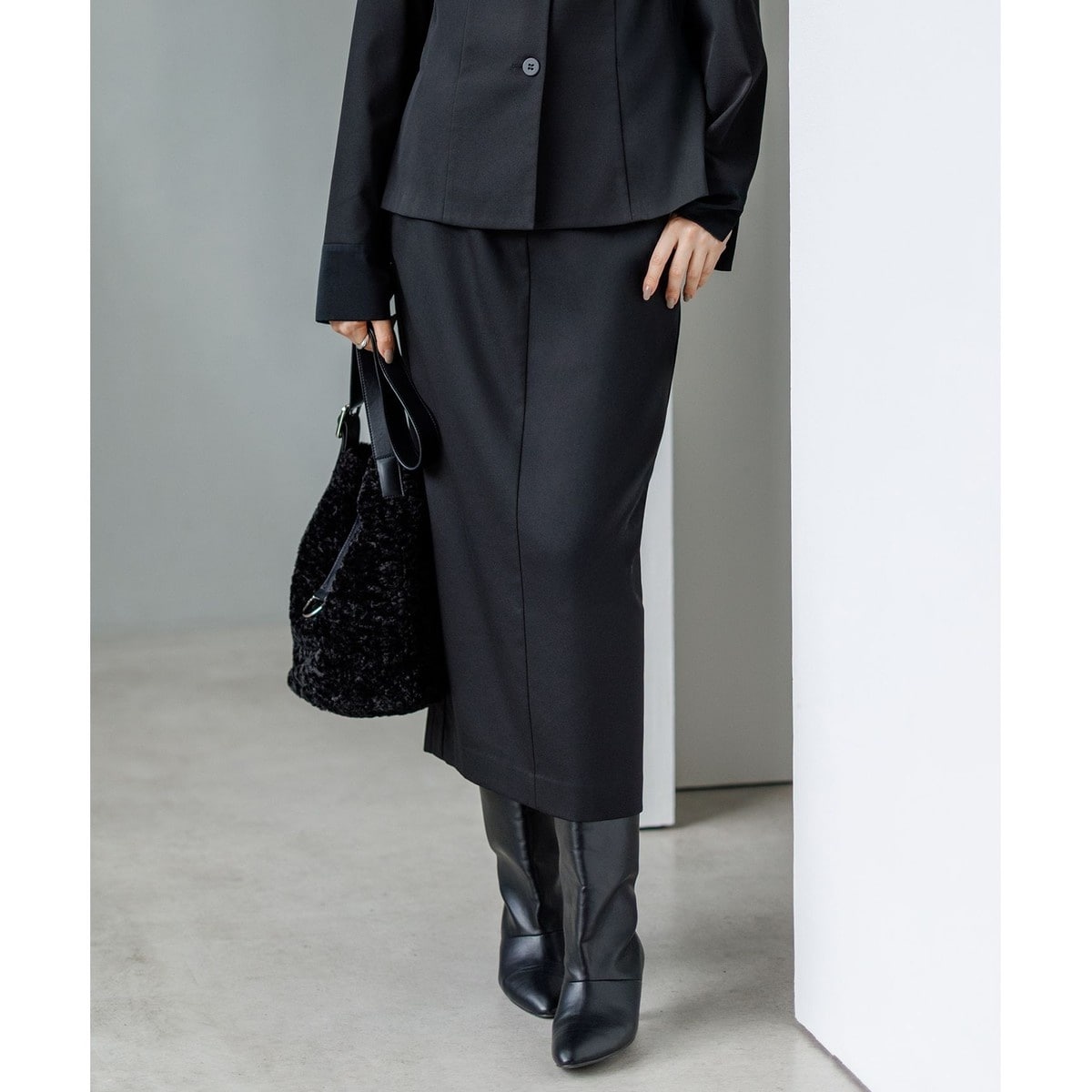 ミルドウール ストライプ柄ニットスカート | ICB | マルイウェブチャネル