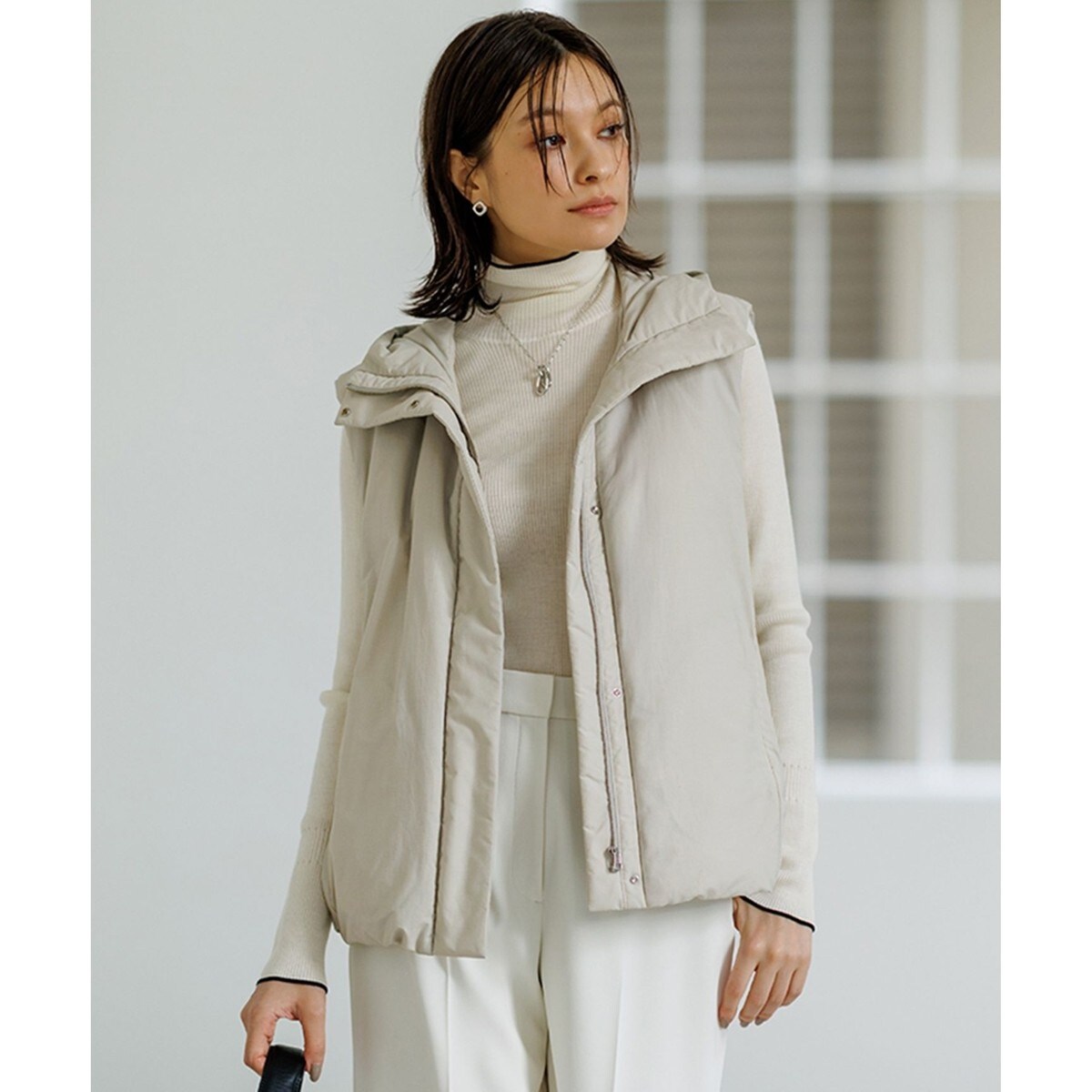 IENA LIMONTA ダウンベスト　ベージュ イエナ IENA LIMONTA ダウンベスト ベージュ