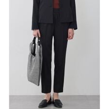 【CLASSY.掲載・裏起毛】 ウォームサテン スティックパンツ