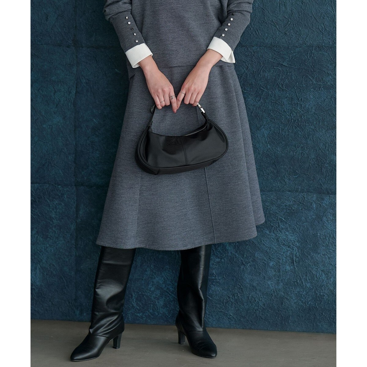 ミルドウール ストライプ柄ニットスカート | ICB | マルイウェブチャネル