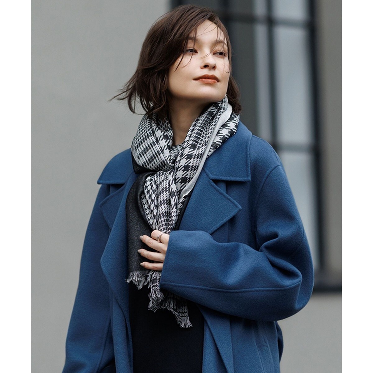 ASAUCE MÉLER フリンジ付き ストール FRAMeWORK（フレームワーク） ストール 「ASAUCE MELER/アソースメレ