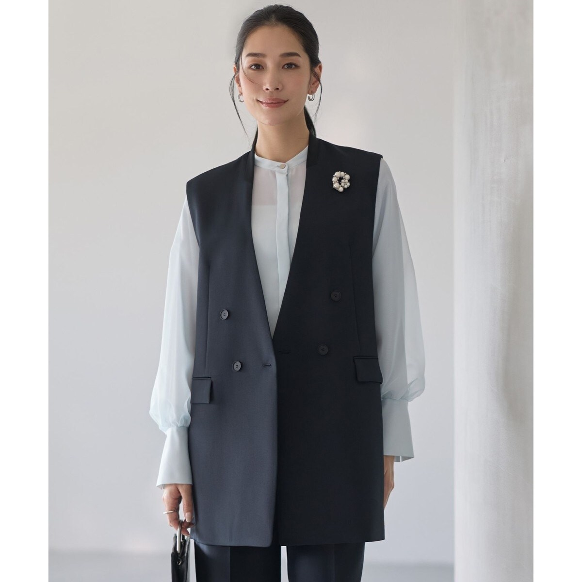 モヘヤ混シャギーテーラードベスト | イエナ(IENA) | マルイウェブチャネル