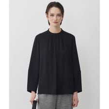 アセテートダブルサテン ランタンスリーブブラウス