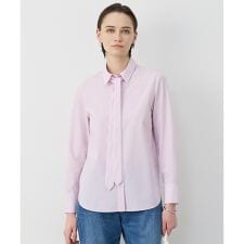 【2WAY】 クリーンブロード タイ付きシャツ