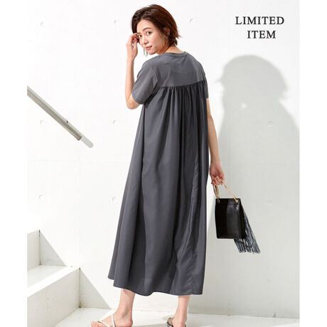 ｗｅｂ限定 ｐｌａｔｉｎｇ バックギャザー ワンピース Icb Icb ファッション通販 マルイウェブチャネル