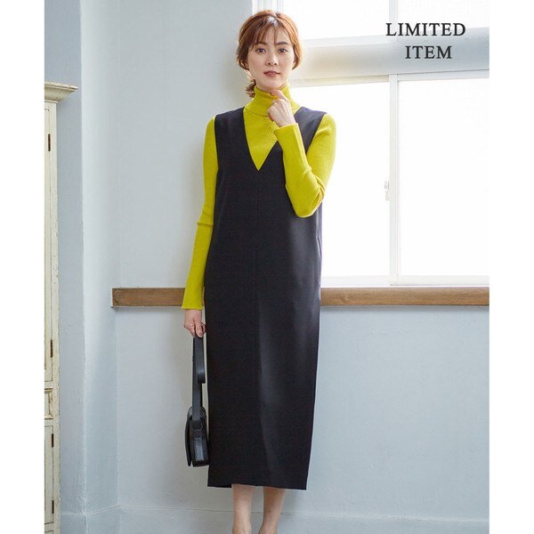 WEB限定】Round Nap ジャンパースカート ワンピース WEB限定】Round Nap ジャンパースカート ワンピース