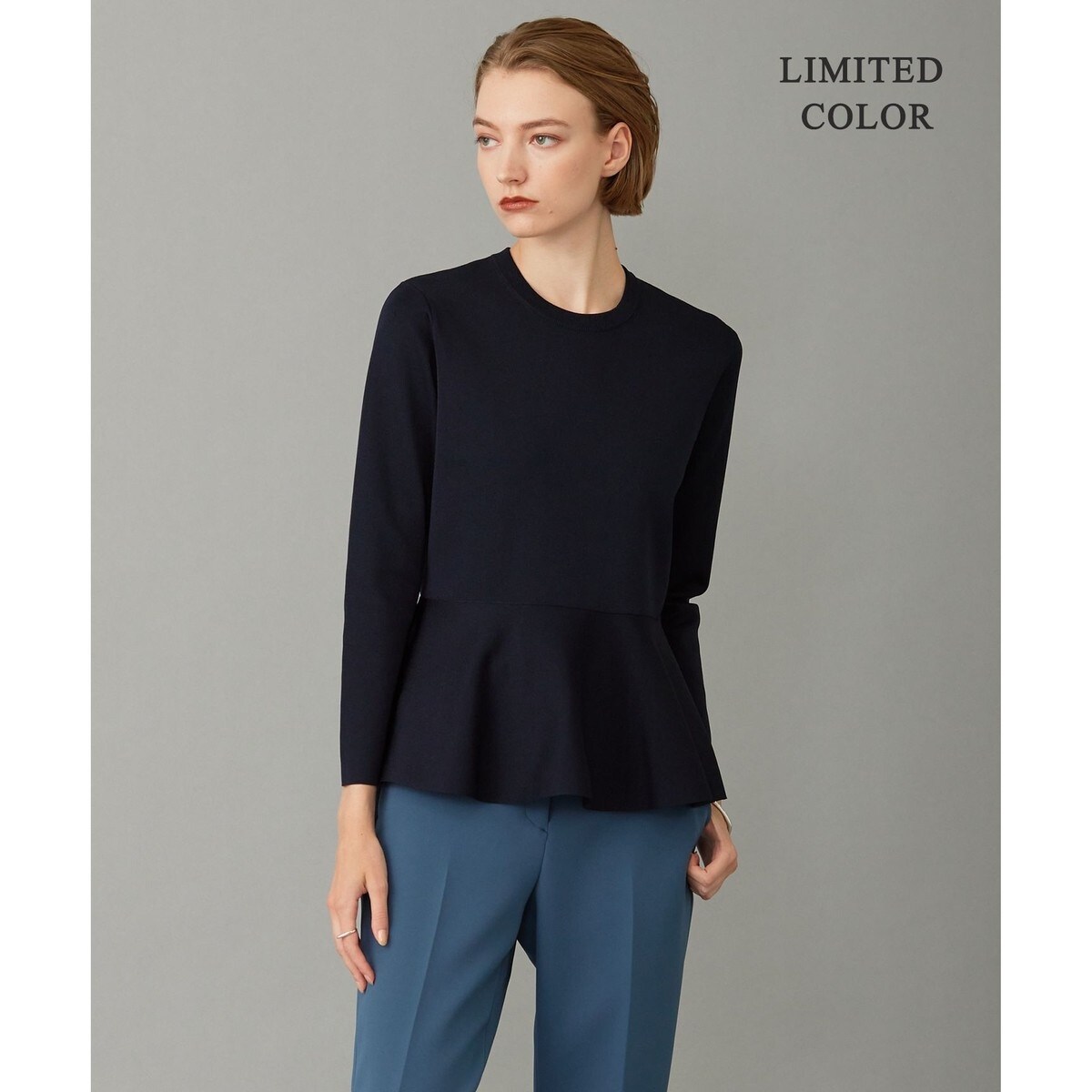 洗える】シンセティックヤーン ペプラムニット | ICB | マルイウェブ