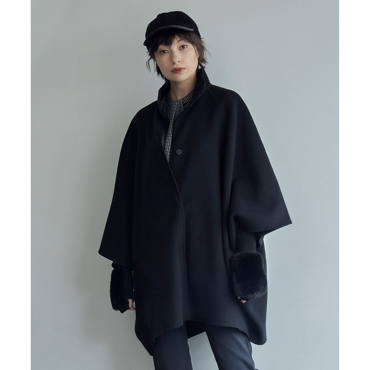 MANTECOポンチョコート ZARA(ザラ) / MANTECO/ポンチョコート/ケープコート/XS/--/BLK