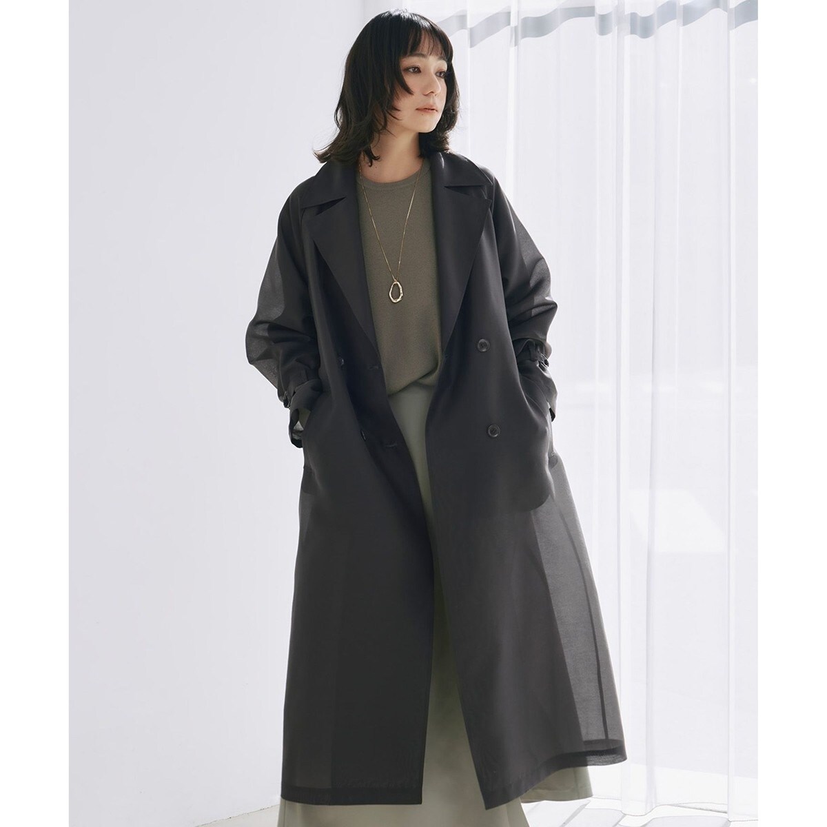 ウールリバー ロングトレンチコート | ICB | マルイウェブチャネル