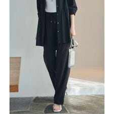 【WEB限定カラーあり・UVカット・接触冷感・速乾】マットスキューバ セミワイドパンツ