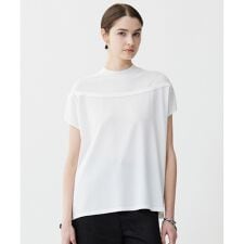 【接触冷感・UVケア・洗える】 VIS/NYハイゲージ モックネックプルオーバー