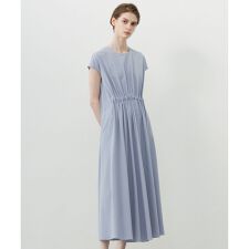 【ASUMI・MANAMIコラボ 丈が選べる】タックデザインワンピース