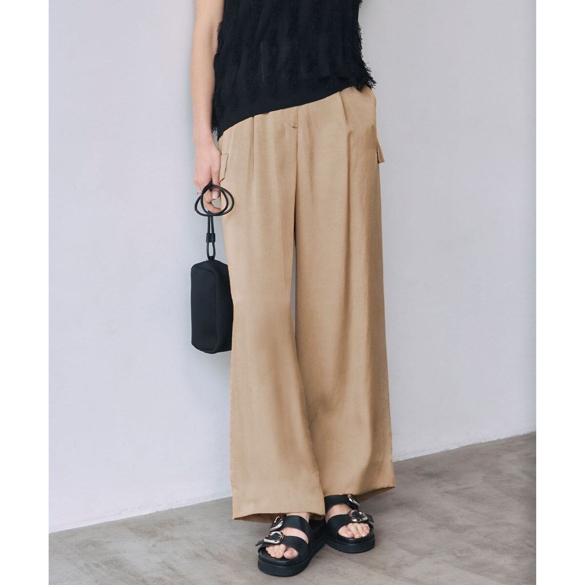 UVカット美品ICB24SS ナイロン タスランツイル パラシュートパンツ UVカット美品ICB24SS ナイロン タスランツイル パラシュート