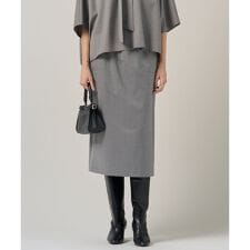 【洗える】T/Wブロード ナロースカート