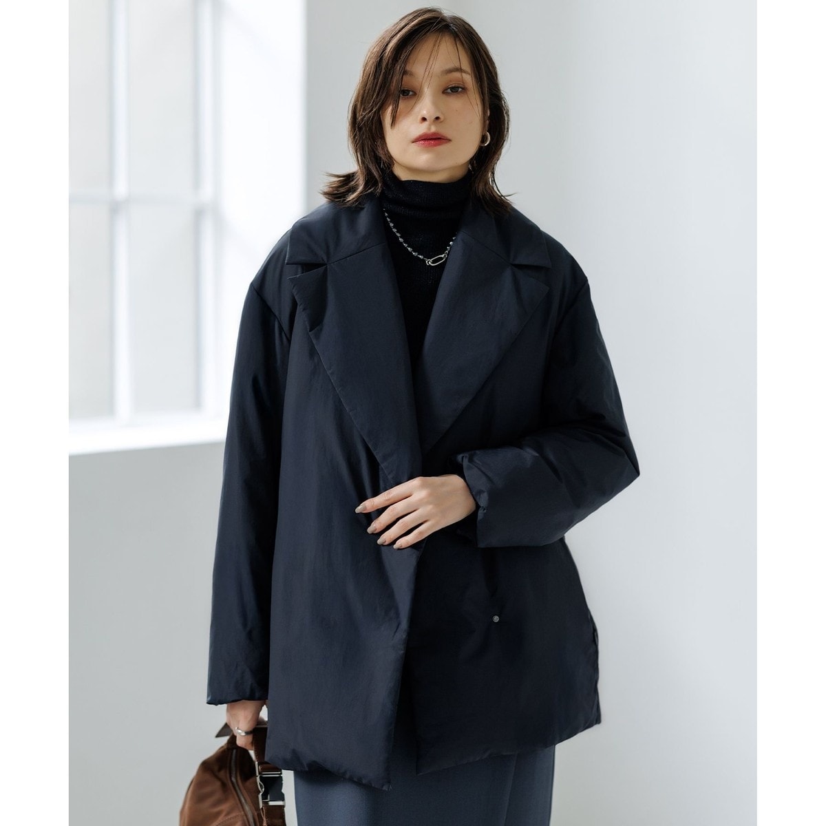 大人百花冬号掲載 モデル美香さん着用】ブルーフォックスファーロング