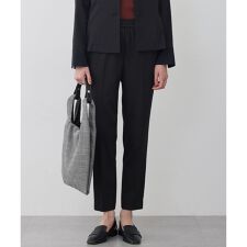 【CLASSY.掲載・裏起毛】 ウォームサテン スティックパンツ