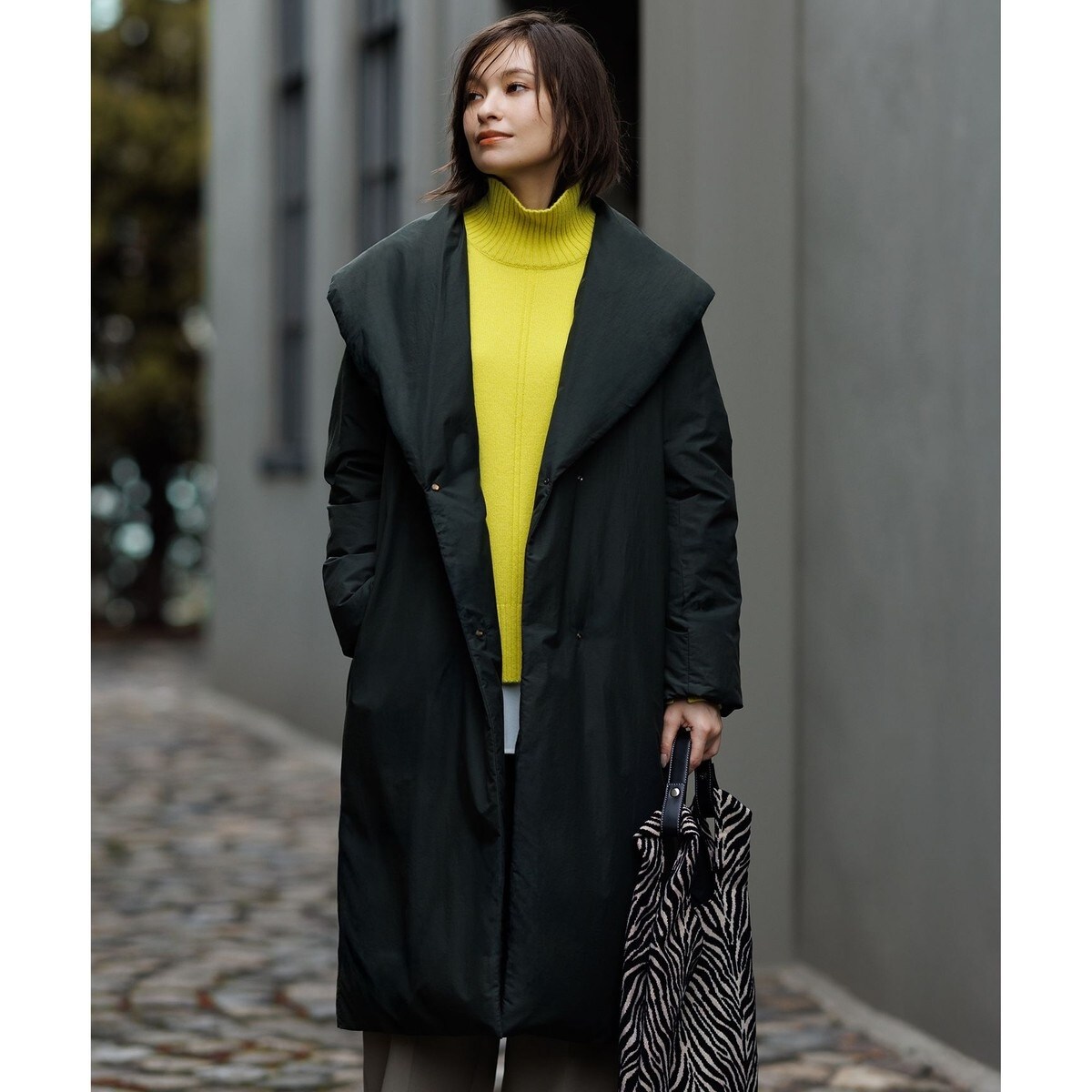 ICB 2025秋冬 ADS ダウン ショールカラーロングコート 新品タグ付き 撥水加工】ADS ダウン ショールカラーロングコート | ICB | マルイ