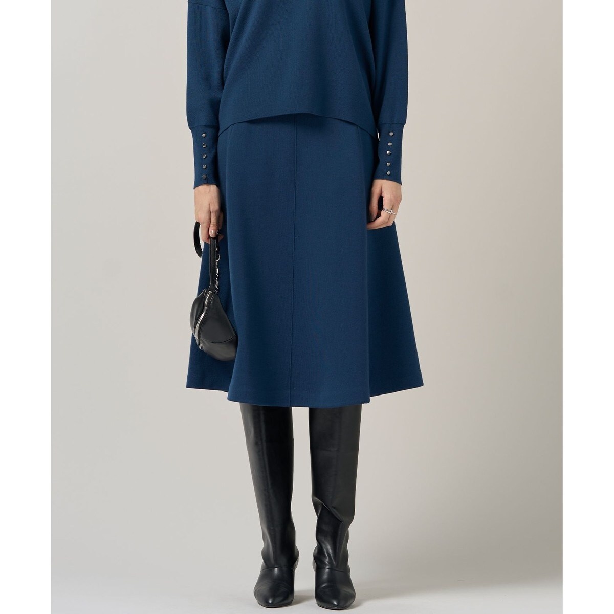 チェーンプリントスカート≪洗濯機で洗える≫ | ビアッジョブルー