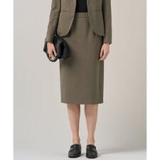【UVカット・洗える】ウール2WAYストレッチ タイトスカート