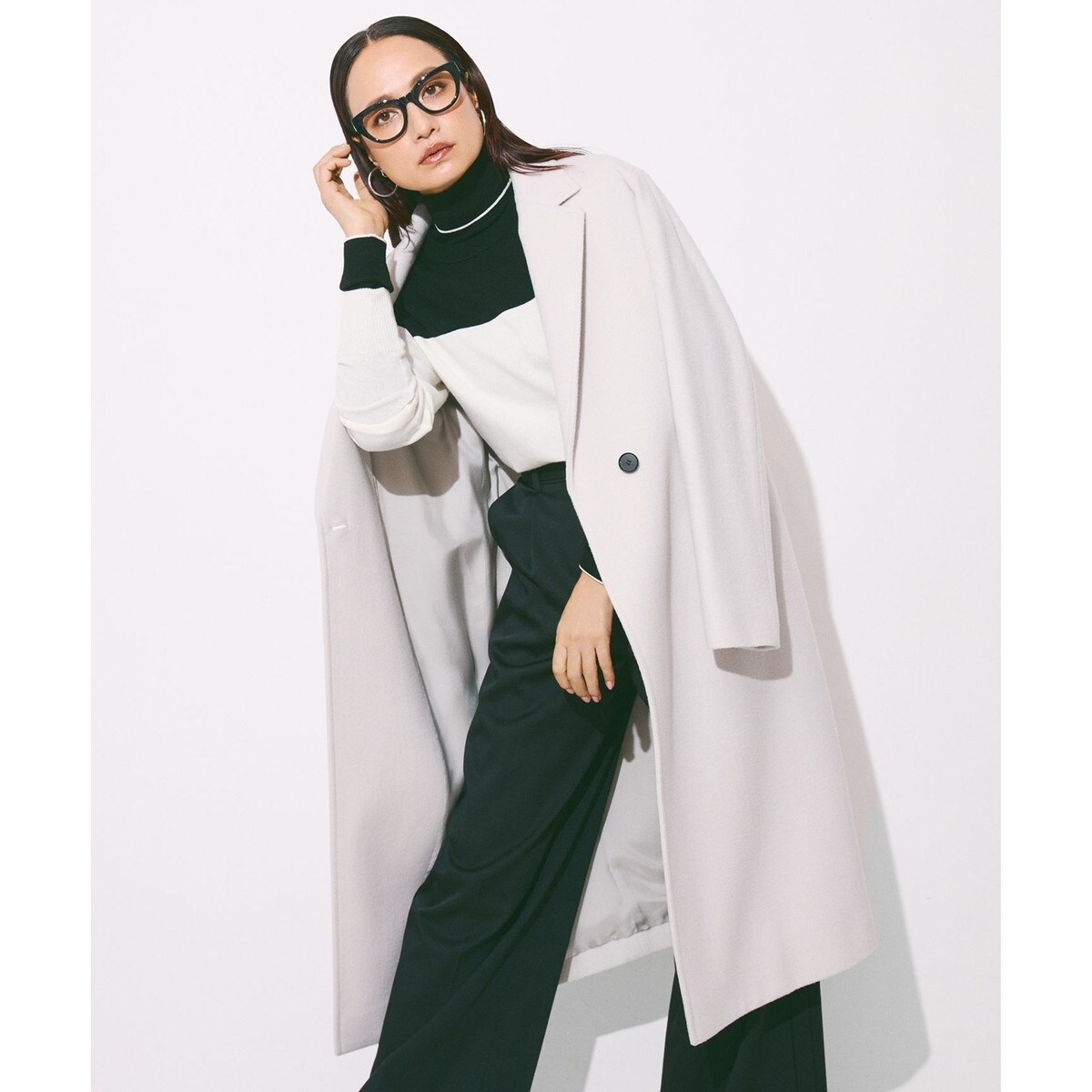 【11/3までのSale‼️】ICB カシミヤチェスターコート　ロロピアーナ ロロピアーナウールカシミヤ チェスターコート | ICB | マルイウェブ