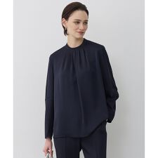 アセテートダブルサテン ランタンスリーブブラウス