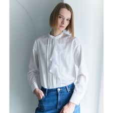 【2WAY】 セシェシルキーローン ラッフルブラウス