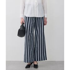 サッカードビーストライプ ワイドパンツ