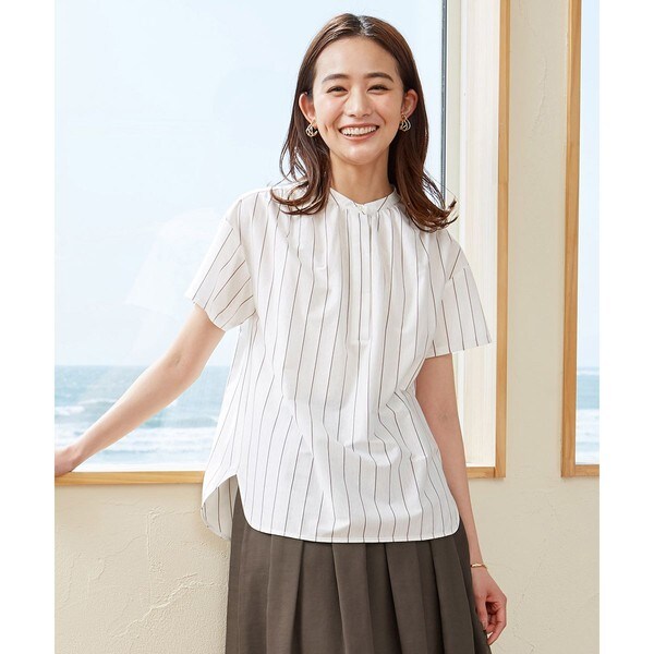 J.PRESS LADIES 【イージーケア】スビンギザストライプ カットソー イージーケア】スビンギザストライプ カットソー | Jプレス(J