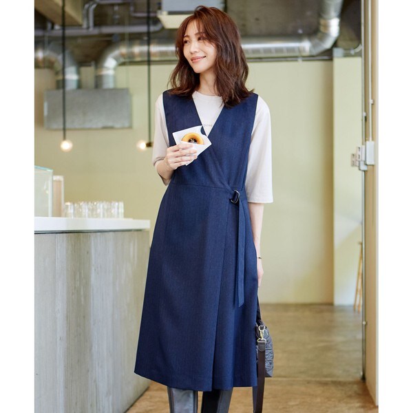 洗える】LANATEC ヘリンボン ジャンパースカート | Jプレス(J