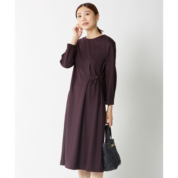 【J.PRESS L】ウールスムースジャージーワンピース 洗える】ウールスムースジャージー ワンピース | Jプレス(J.PRESS