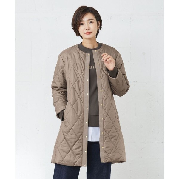 Jプレス 【洗える】高密度タフタキルティングロングコート 新品未使用　Mサイズ 洗える】高密度タフタ キルティング ロング コート / J.PRESS