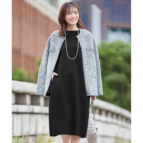 洗える】レーヨンストレッチ ニット ワンピース | Jプレス(J.PRESS 