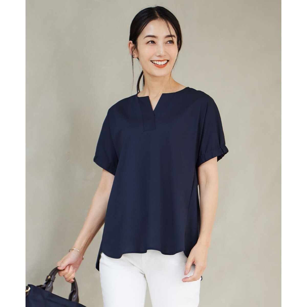 接触冷感】プレーティングジャージー フレンチスリーブ カットソー | Ｊプレス(J.PRESS) | マルイウェブチャネル