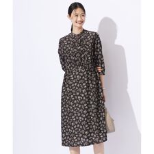 【WEB限定カラーあり・洗える】ラインフラワープリント ワンピース