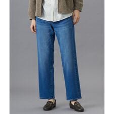 【洗える】裏起毛ストレッチ デニム パンツ