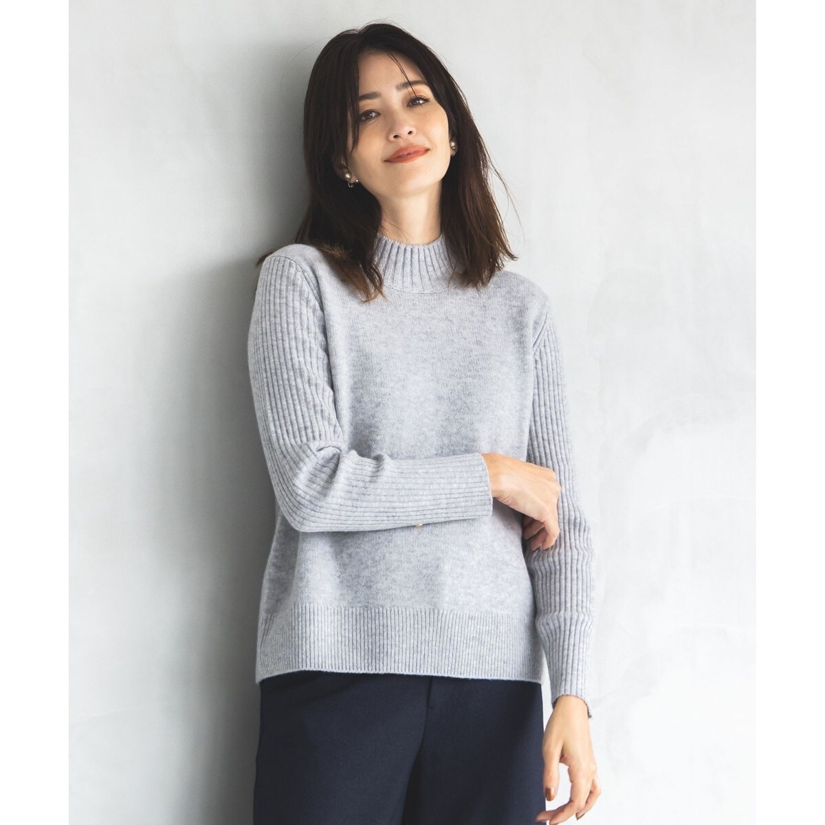【洗える】CASHBIT NEO ハイネックニット 洗える】CASHBIT NEO ハイネック ニット / J.PRESS LADIES L