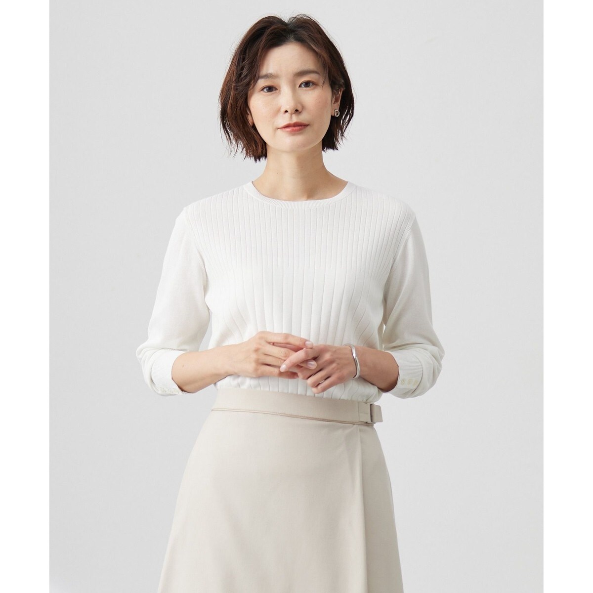 URBAN RESEARCH DOORS / アーバンリサーチ ドアーズ unfil　bottle-neck sweater unfil bottle-neck sweater[DWA4-WVSP-UW120]｜URBAN RESEARCH