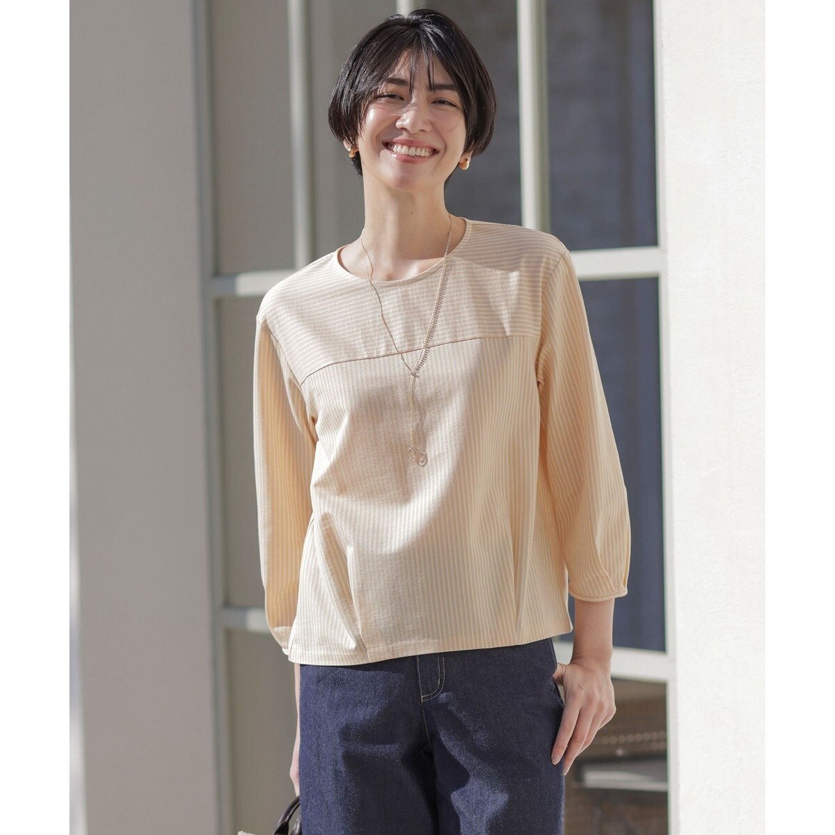 ローレンラルフローレン★美品★ボウタイブラウス★ジャージー★金カフスボタン★橙 POLO RALPH LAUREN Ralph Lauren ラルフローレンボーイズ 総
