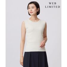 【WEB限定カラーあり・洗える】FINE SLEEVELESS ニット タンクトップ | Ｊプレス(J.PRESS)