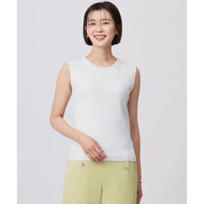 【WEB限定カラーあり・洗える】FINE SLEEVELESS ニット タンクトップ | Ｊプレス(J.PRESS)
