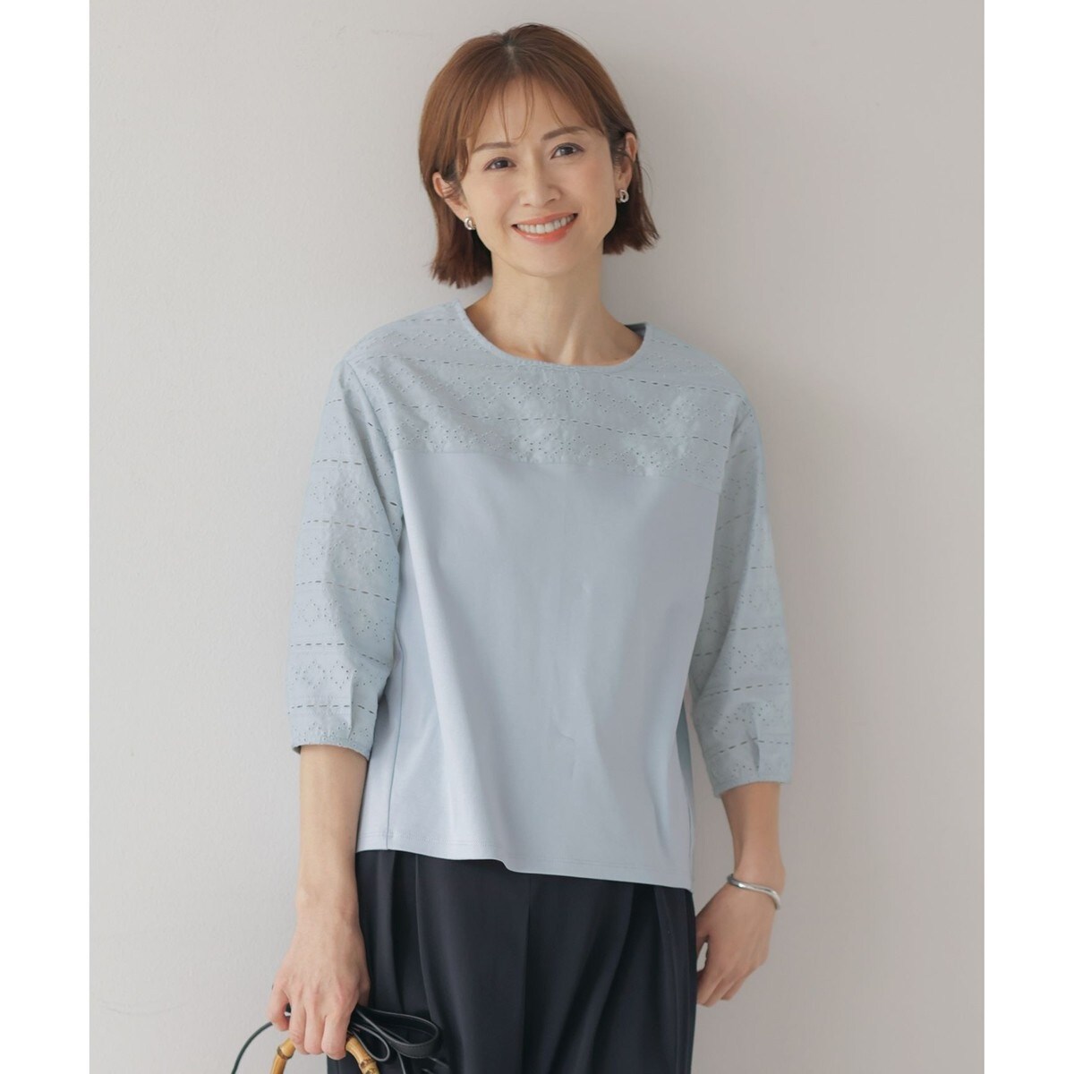 J.PRESS LADIES 【イージーケア】スビンギザストライプ カットソー イージーケア】スビンギザストライプ カットソー | Jプレス(J