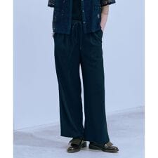 【洗える・接触冷感・吸水速乾】Lightジョーゼット ワイド パンツ