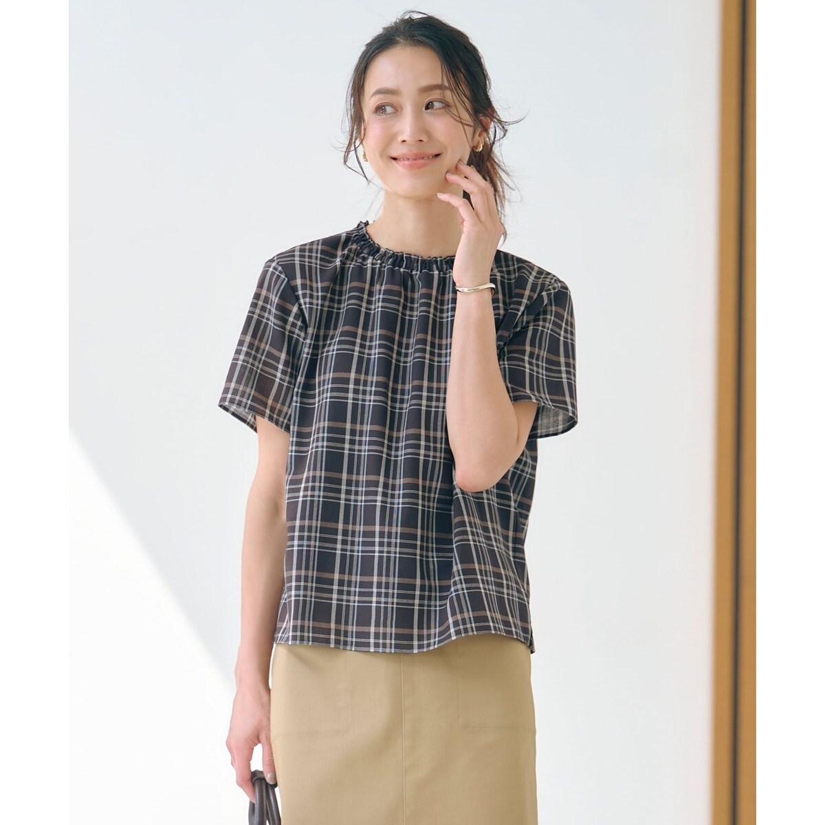J.PRESS LADIES シアーストライプ カットソー ブラウス ジェイ プレス レディス J.PRESS LADIES 【洗える】シアー