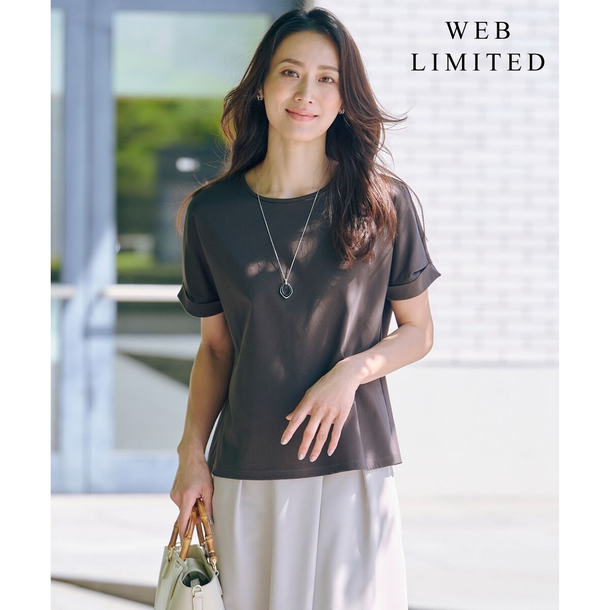 tシャツ 「WEB限定カラーあり・抗菌消臭・吸水速乾」サッカージャージー ボリュームスリーブ カットソー レディース WEB限定カラーあり・抗菌消臭・吸水速乾】サッカージャージー