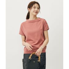 【洗える】COTTON POLYESTER 襟付き ニット